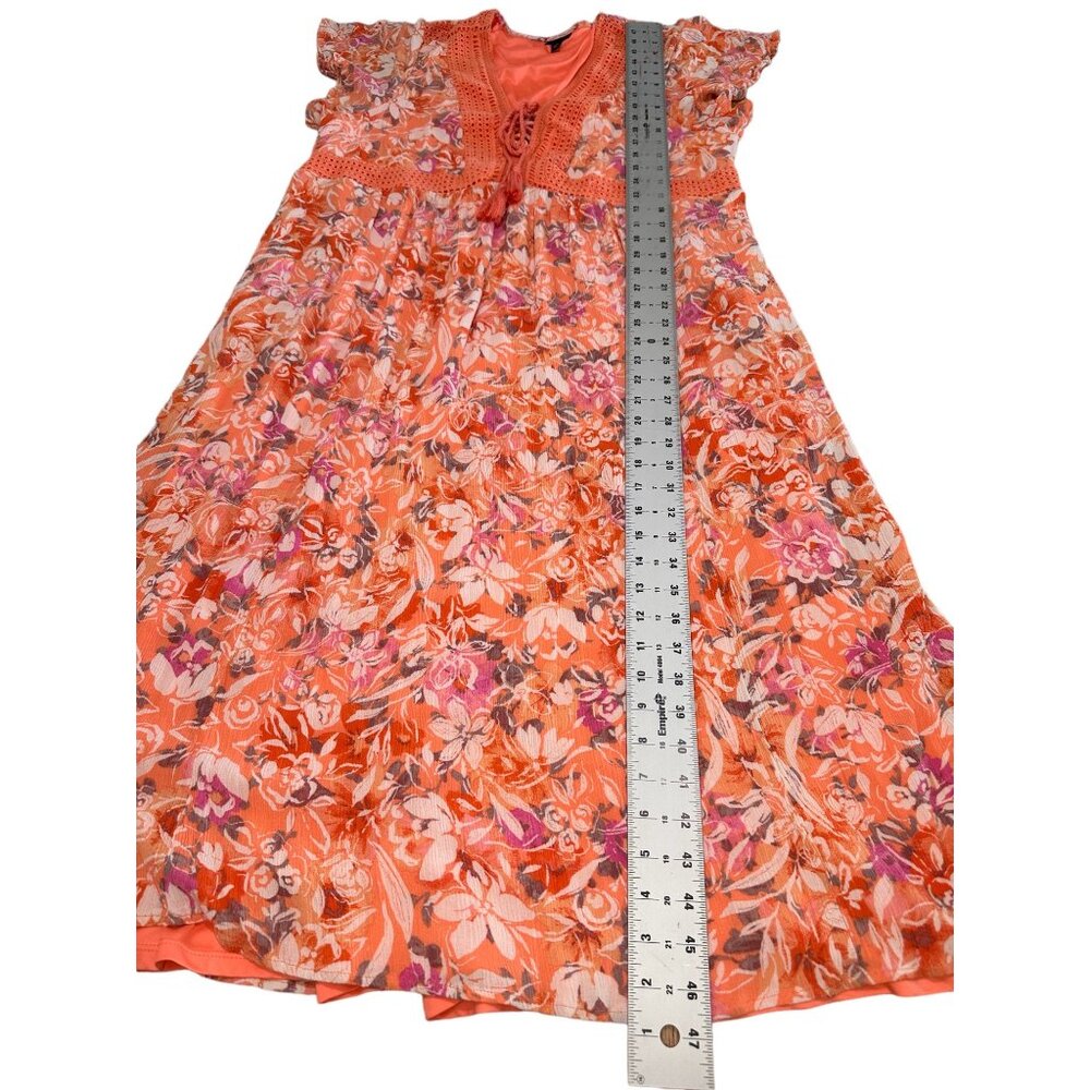 Torrid Orange Tiered Midi Sundress with Flutter Sleeves - Picture 7 of 16
